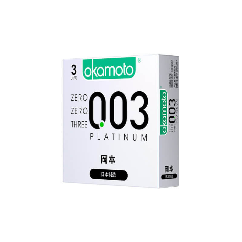 岡本 Okamoto 0.03 白金 日本版(PU)安全套 (3片裝)