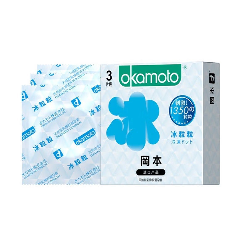 岡本情趣系列冰粒粒安全套(3片裝)