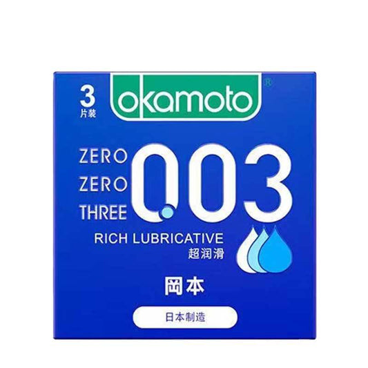 岡本Okamoto0.03 超潤滑 日本版(PU)安全套 (3片裝)